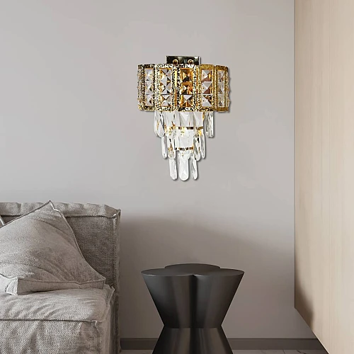 إضاءة أبليك حائط مودرن ذهبي E14*2