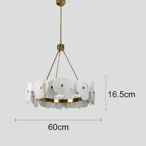 نجف مودرن زيتي لون الانارة 3اضاءات 42 واط قطر 60 سم