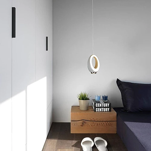 علاقي مودرن ابيض لون الانارة اصفر 12 واط