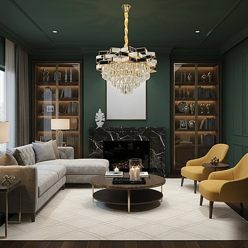 علاقي مودرن ذهبي E14*9