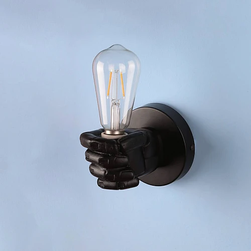 ابليك جداري قبضة يد يمنى اسود مفرد