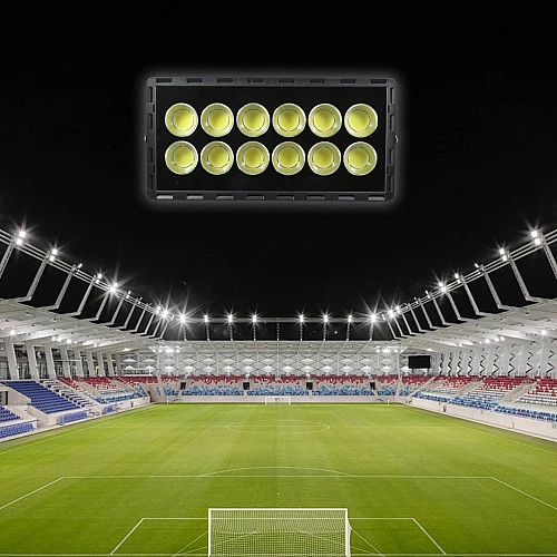 كشاف خارجي لون الانارة ابيض مستطيل 12 عدسة قطر 6500 ملم