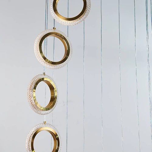  منتج علاقي 16حلقة روز ذهبي لون الانارة 3اضاءات (125 واط )-HA/C5163/16/FGD+3CO