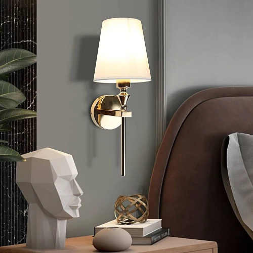 إضاءة أبليك حائط مودرن ذهبي E14*1L