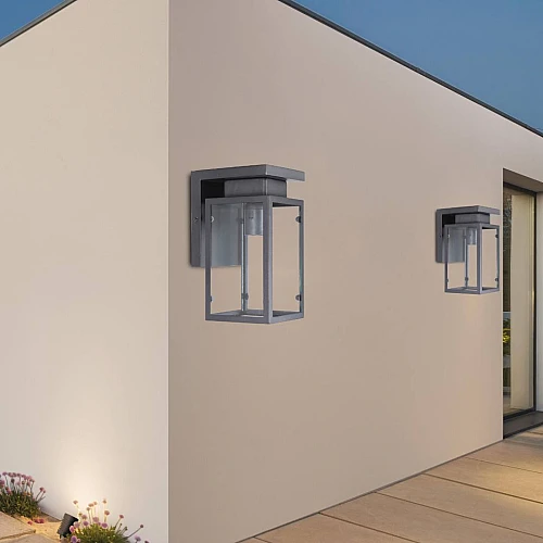 كشاف بوابة جداري غطاء لون اسود