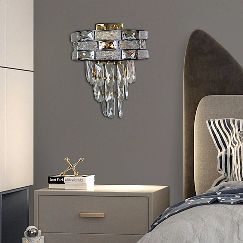 ابليك مودرن ذهبي + اسود E14*2