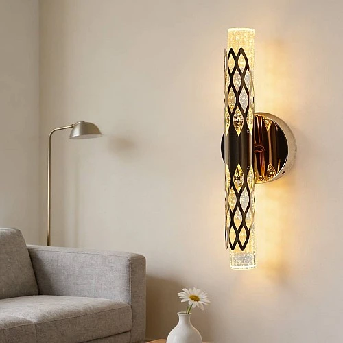 إضاءة أبليك حائط مودرن ذهبي لون الانارة 3 اضاءات واط 7