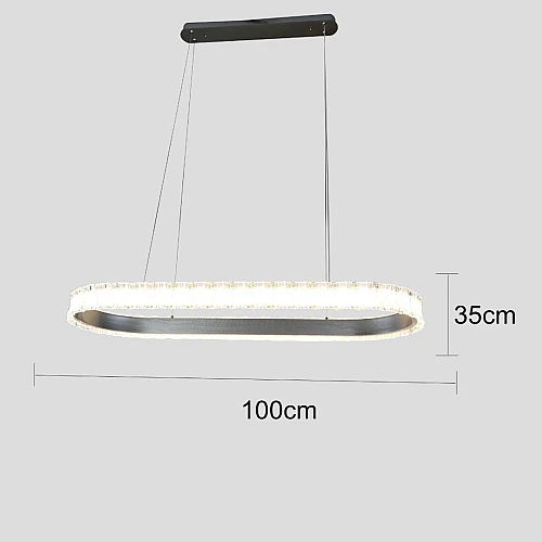 نجف مودرن فضي لون الانارة 3 اضاءات 1000*350 95 واط نجف مودرن فضي لون الانارة 3 اضاءات 1000*350 95 واط