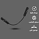 صورة منتج توصيلة كهرباء زاوية بين السكك سلك طويل توفل (مخفي) موديل TF/L01 connector