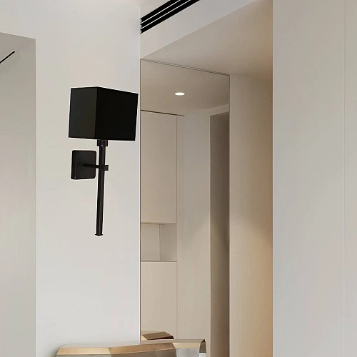 إضاءة أبليك حائط مودرن اسود E14*1L