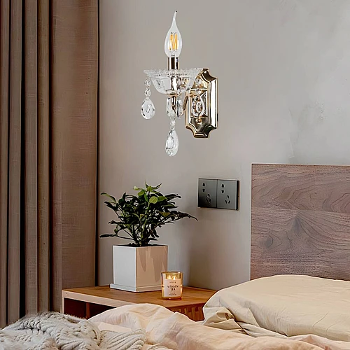 ابليك مودرن ذهبي + فضي E14*1