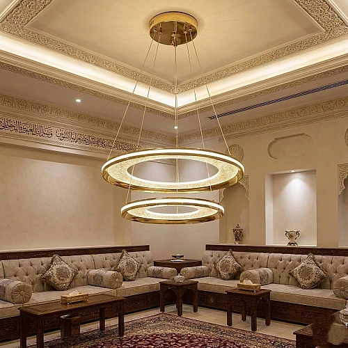 علاقي مودرن ذهبي لون الانارة 3 اضاءات واط 115