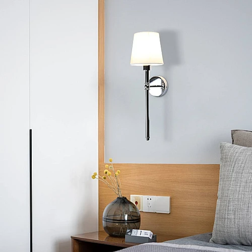 إضاءة أبليك حائط مودرن فضي E14*1L