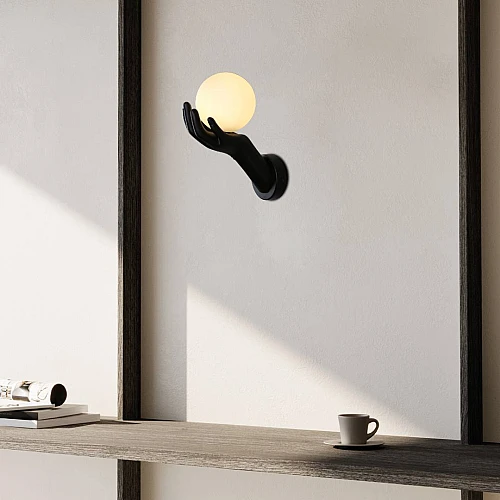 إضاءة ابليك حائط مودرن اسود G9*1L مفرد