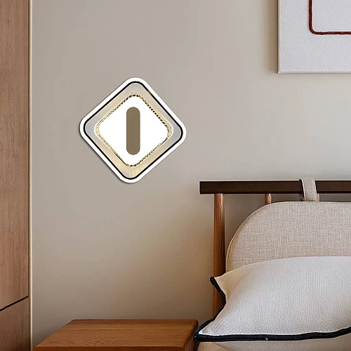 إضاءة أبليك حائط مودرن ابيضلون الانارة 3 اضاءات واط 15