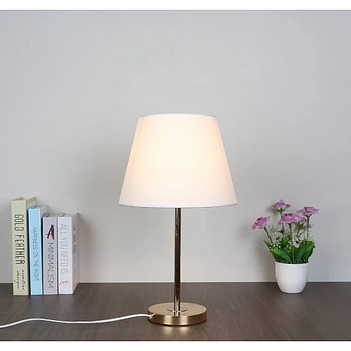  منتج مصباح طاولة طربوش ذهبي E27-T/B4834/GD