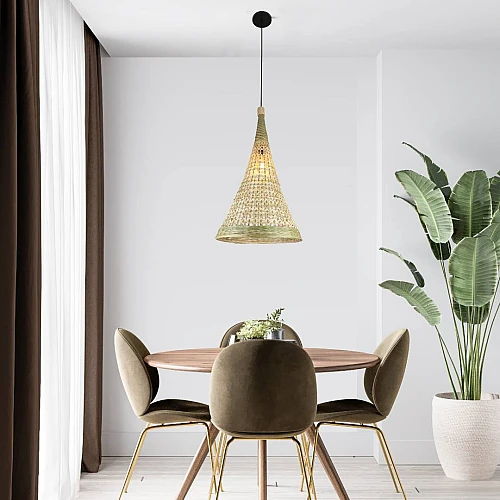 علاقي قش مفرد E27 قطر 45 سم