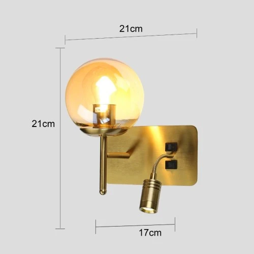  صورة منتج إضاءة ابليك حائط مودرن مفرد زيتي E27*1L موديل WA/D6144/1CR