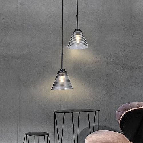 علاقي مودرن اسود E27*2L مجوز