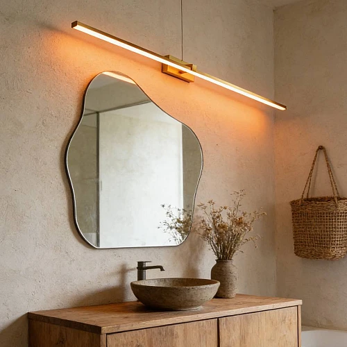 إضاءة ابليك حائط مودرن زيتي لون الانارة 3 اضاءات واط 20 مقاس 800 ملم