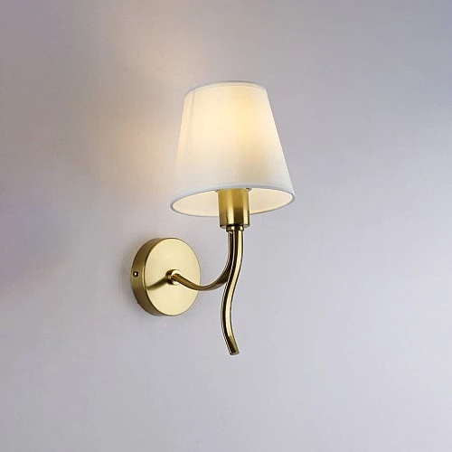  صورة منتج إضاءة لومي نيست جدارية و مودرن مفرد لون الشكل ذهبي تصميم كلاسيكي مميز E14 موديل WA/C5271/1CR