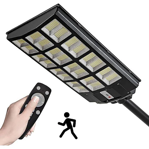 كشاف شوارع طاقة شمسية 500 واط ابيض مع ريموت HU-SA2308