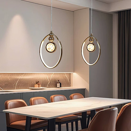 علاقي مودرن ذهبي لون الانارة 3 اضاءات واط 12