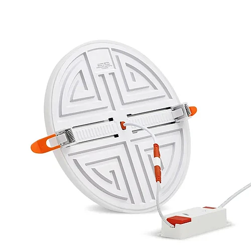 كشاف دفن بنل دائري LED 24 واط همر CCT مع مفتاح تثبيت لون ونوابض متحركة