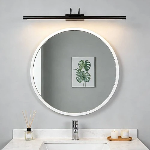 إضاءة جدارية مودرن اسود لون الانارة 3اضاءات 12 واط مقاس 45 سم