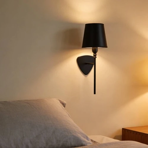 إضاءة ابليك حائط مودرن اسود E14*1L