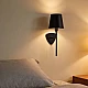  صورة منتج إضاءة ابليك حائط مودرن اسود E14*1L موديل WA/D6141/1 BK+BK