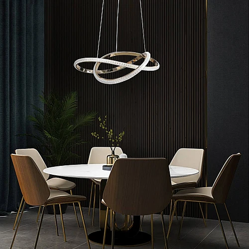 علاقي مودرن ذهبي لون الانارة 3 اضاءات واط 60