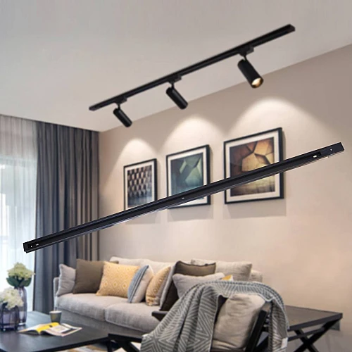 سكة مجرى لا يحتاج محول "مباشر" ترك لايت طول 2 متر لون اسود ماركة توفل - (هذا المنتج متاح في جدة و الرياض فقط)