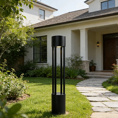 فانوس حديقة اسود مقاس 60 سم GU10