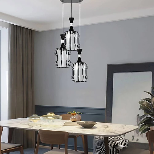 علاقي مودرن اسود E27*3