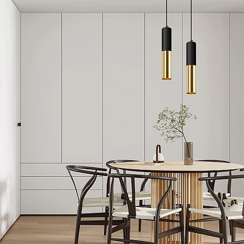 سلندر علاقي اسطواني لون أسود وذهبي مقاس 30 سم