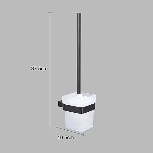  صورة منتج فرشة مرحاض مربع اسود موديل TU/A7013/BK