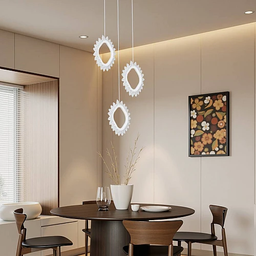 علاقي مودرن ابيض لون الانارة 3 اضاءات واط 36