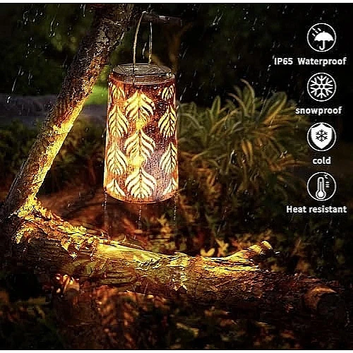 فانوس شمسي معلق ديكور خارجي موفر للطاقة