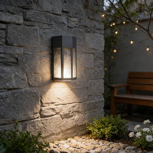 فانوس جداري خارجي اسود E27