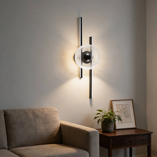 ابليك مودرن اسود لون الانارة 3 اضاءات 12 واط