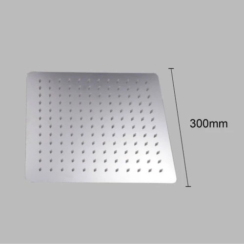 طاسة دش مطري ستانلس ستيل 304 مربع 30 سم كروم