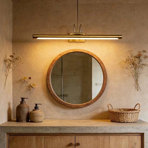 إضاءة أبليك حائط مودرن زيتي لون الانارة 3 اضاءات واط 15 مقاس 600 ملم