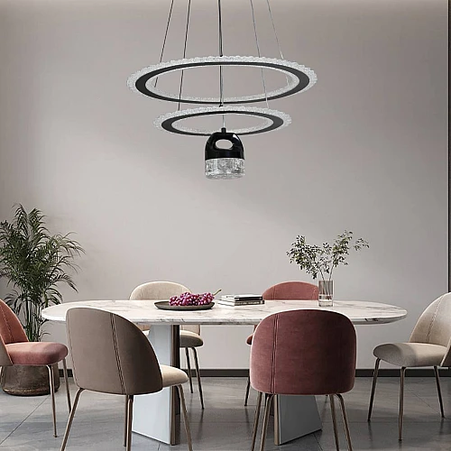 علاقي مودرن اسودلون الانارة 3 اضاءات W105