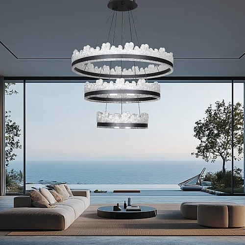 علاقي مودرن اسود لون الانارة 3 اضاءات 250 واط