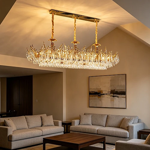 علاقي مودرن ذهبي E14*18