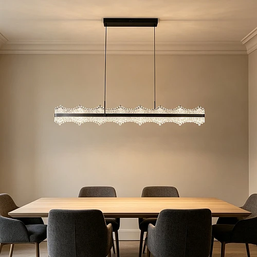 علاقي مودرن اسود لون الانارة 3 اضاءات 55 واط مقاس 1200 ملم