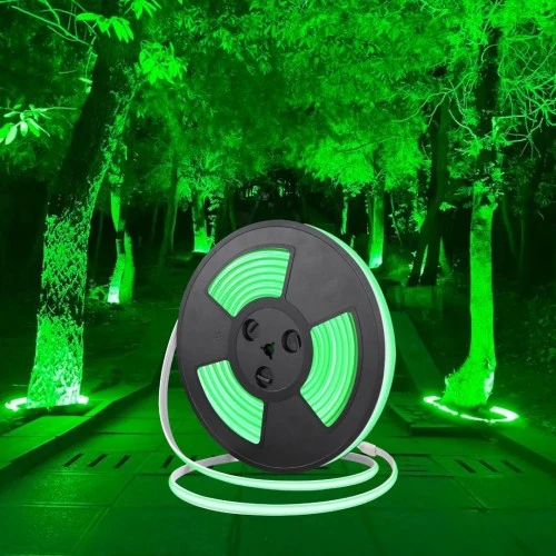 شريط لاصق كوب 24 فولت ( قص حر من اي مكان ) 10 متر لون الانارة اخضر " يحتاج الى محول كهربائي للتوصيل "