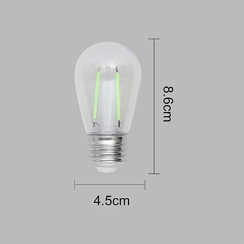 لمبة ثلاجة LED لون أخضر 2 واط E27 موفرة للطاقة