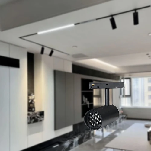 كشاف مجرى مسطرة اسطواني خلية ضد التوهج لون انارة 3 اضاءات 10 واط (المخفي يحتاج ترنس)